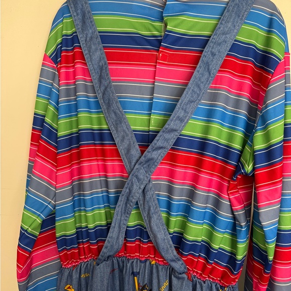 Mens Chucky Good Guys Child’s Play Halloween Movie Costume Adult Size L/XL - Picture 8 of 11